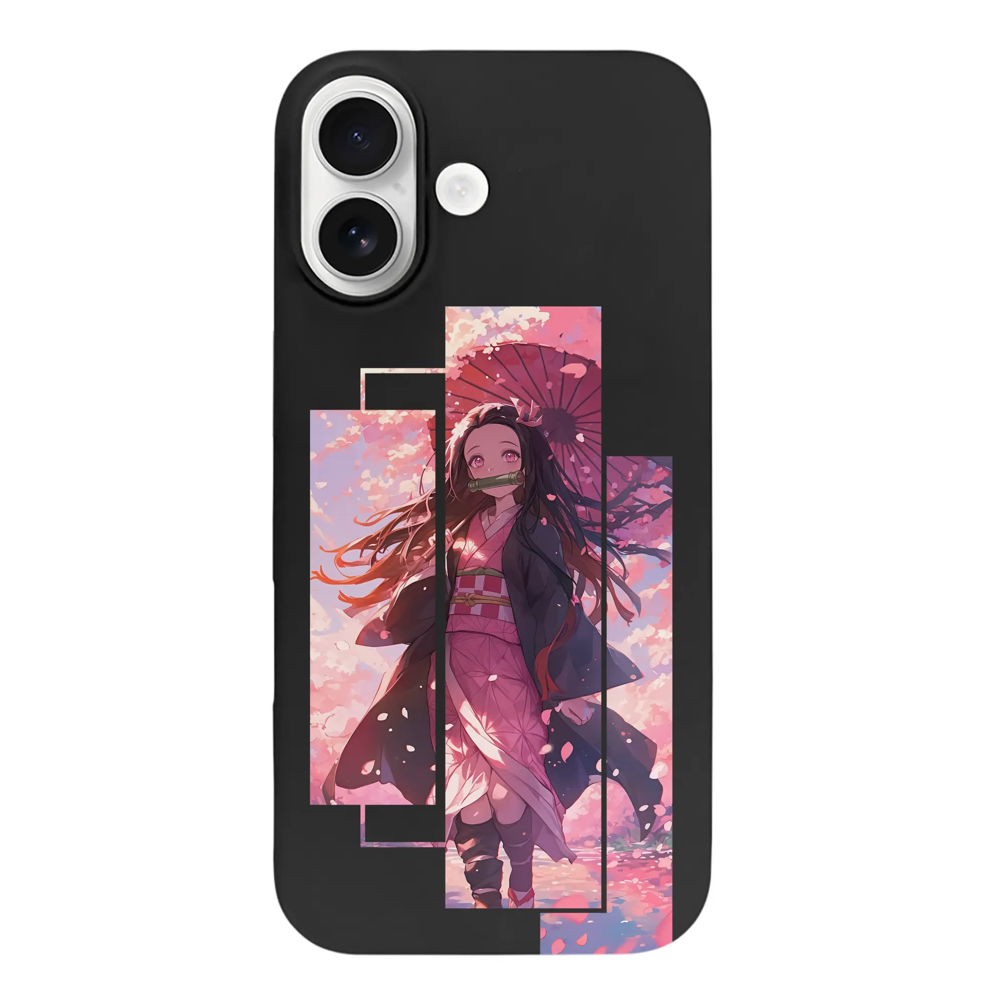 鬼滅の刃 グッズ,竈門 禰豆子 - iPhone 17 シリーズ シリコンケース 薄型 耐衝撃 指紋防止 ソフトタッチカバー 精密フィット 傷防止 保護ケース iPhone 17/17 Air/17 Pro/17 Pro Max 対応